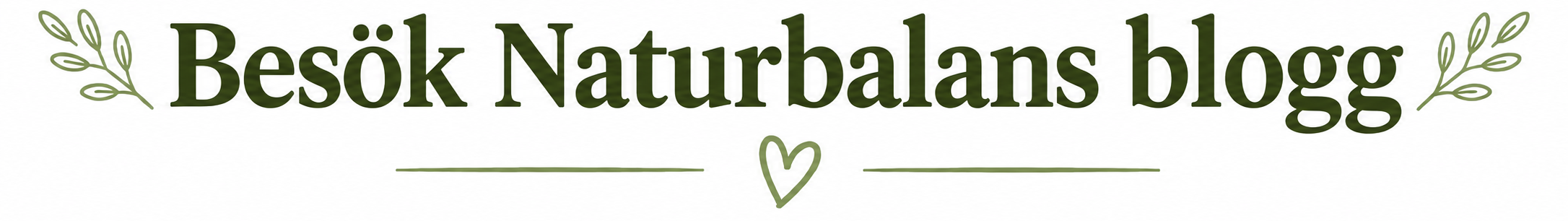 Besök Naturbalans blogg
